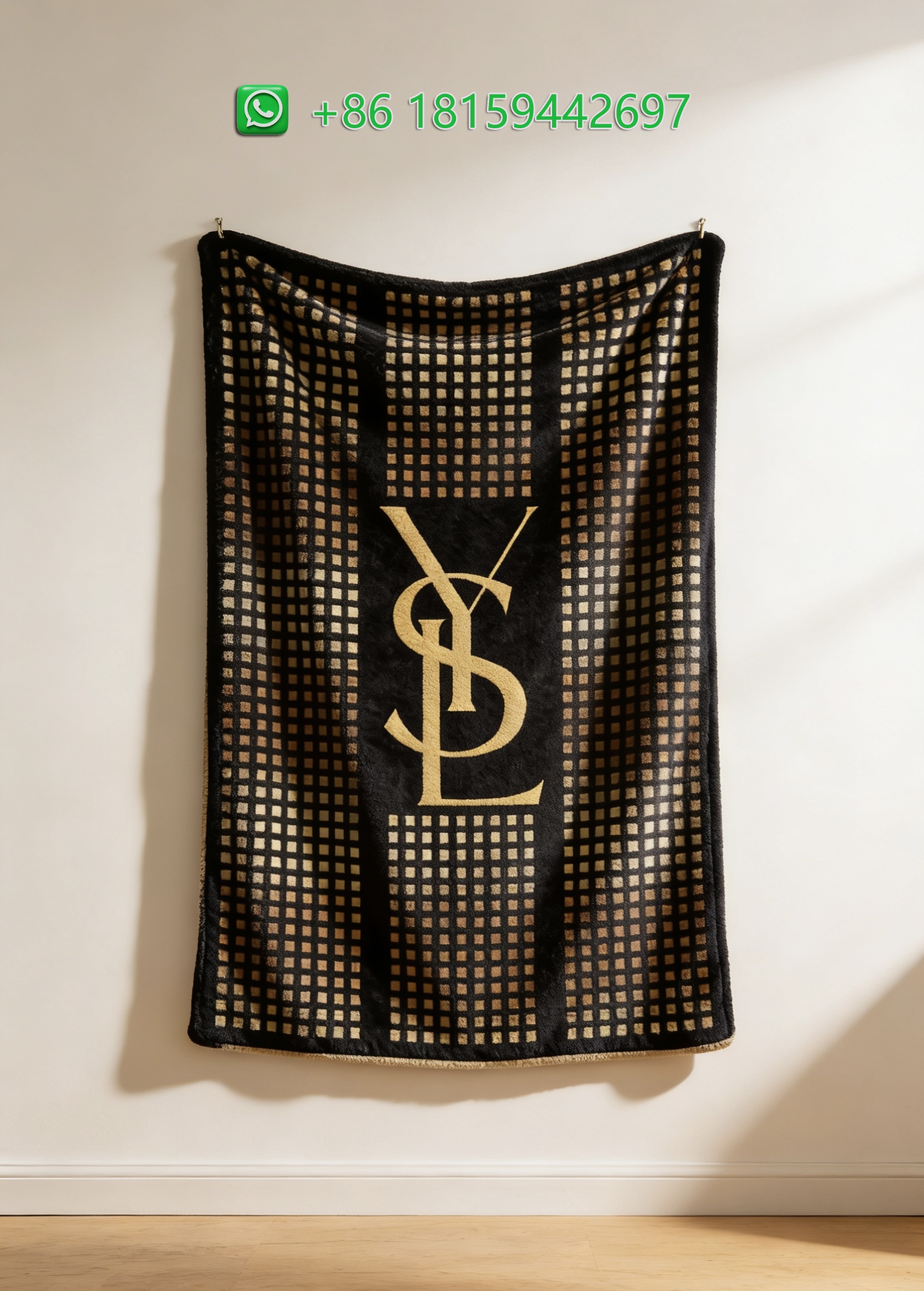 Yves Saint Laurent Throw Blankets